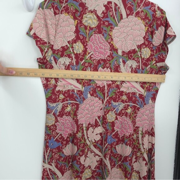 BlackMilk Cray High Neck Maxi Dress  Peonies Slinky Cap Sleeve Art To Wear - Picture 11 of 14